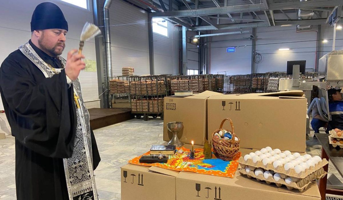 Благочестивая традиция перед Пасхой состоялась на Птицефабрике "Чайковская" 
