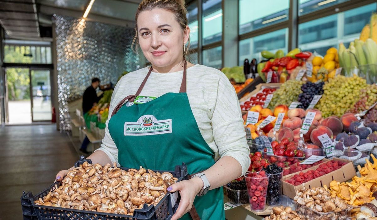 На московских ярмарках появились свежие лесные грибы