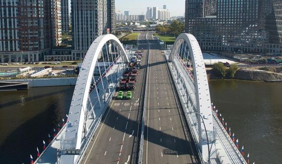 В Москве в 2025 году построили три новых автомобильных моста