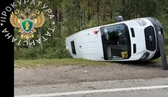 В Татарстане автобус с детской хоккейной командой попал в дорожно-транспортное происшествие