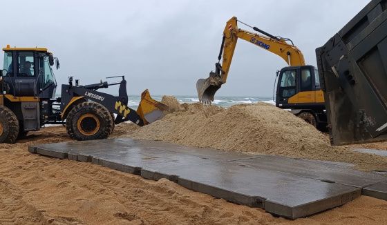В Анапе стартовал этап восстановления поврежденных морских пляжей