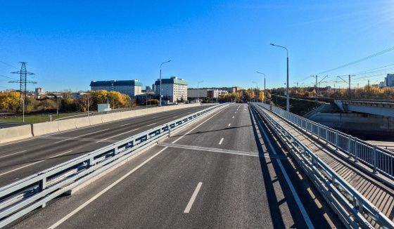 В Москве построили путепровод над Южной рокадой